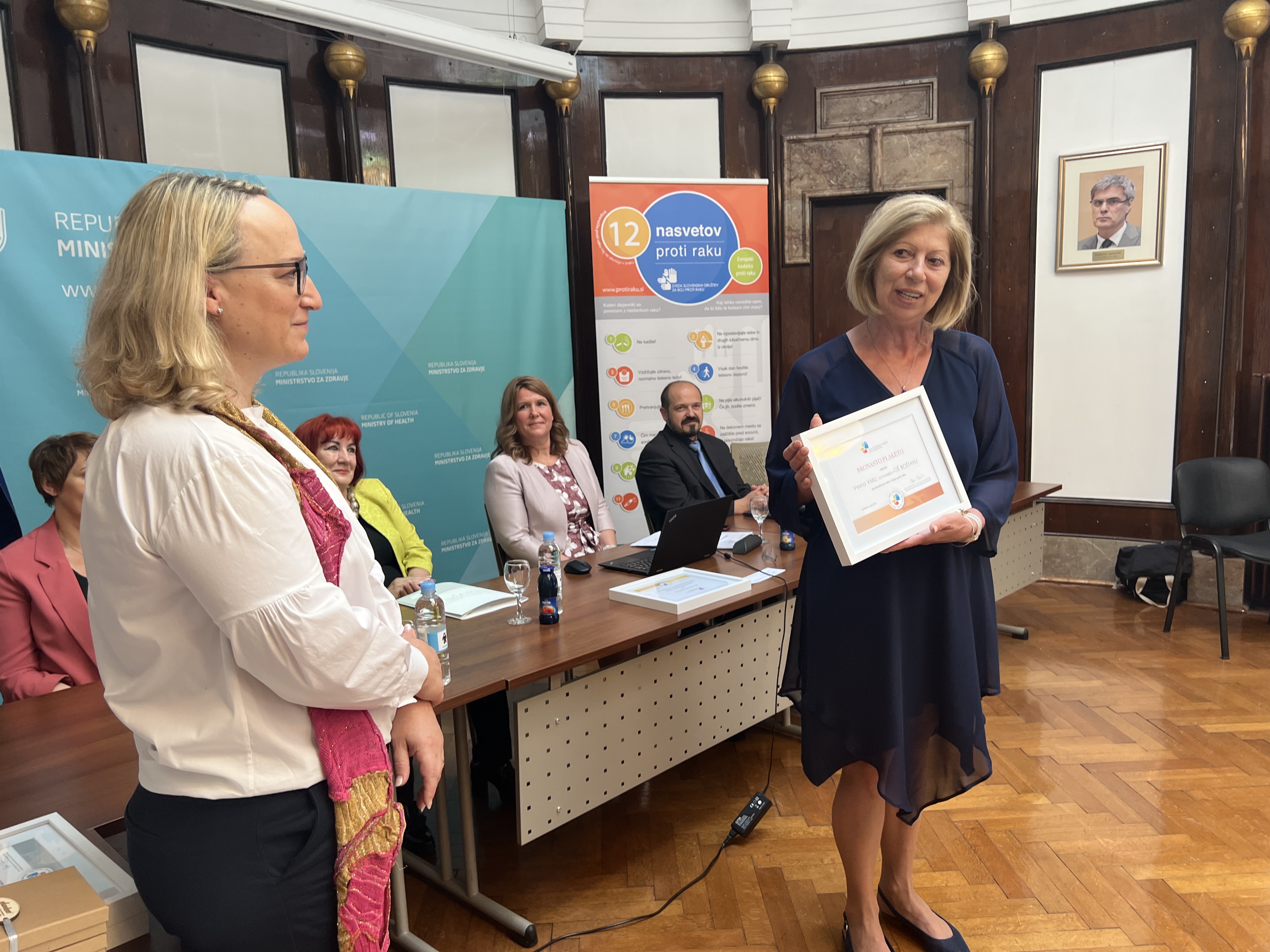 Vesna Vidic, OŠ Boštanj, prejemnica bronaste plakete Zveze