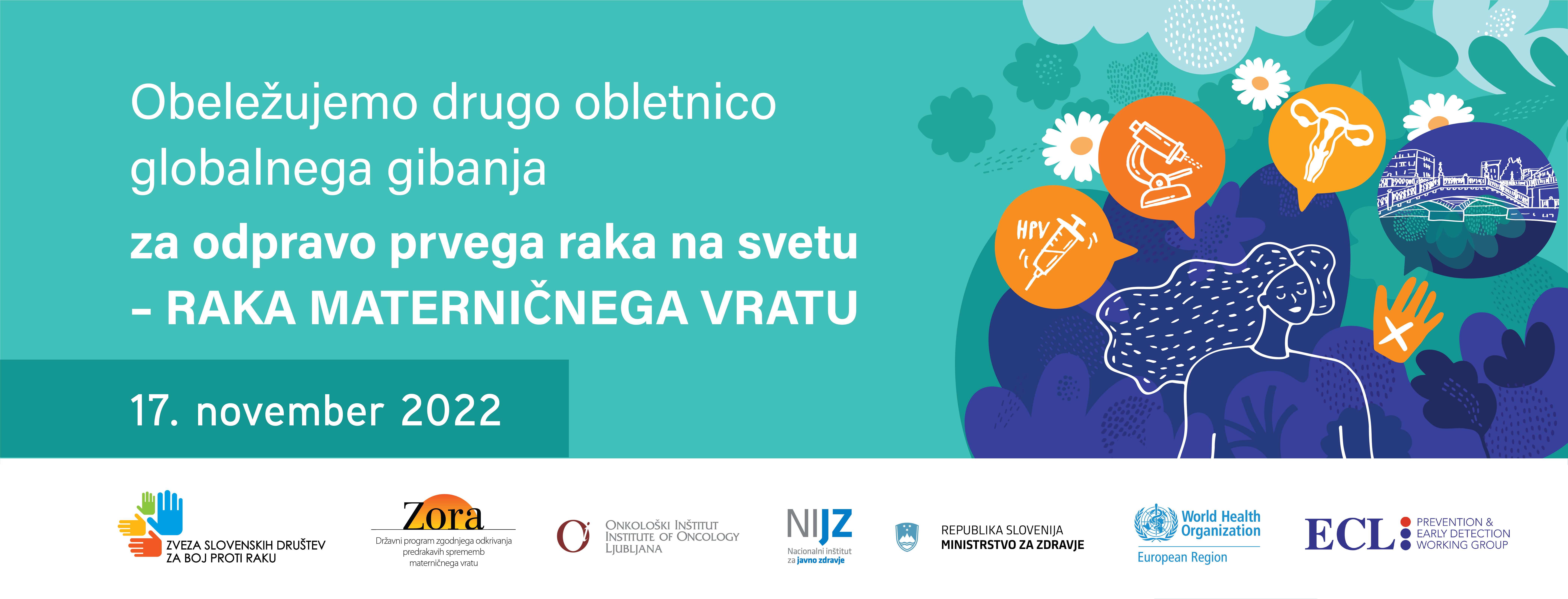 12. Zorin dan in druga obletnica globalne strategije za odpravo prvega raka na svetu - RAKA MATERNIČNEGA VRATU