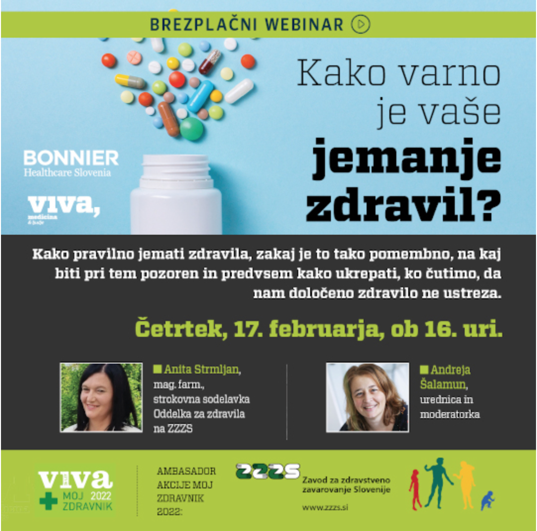 Brezplačni webinar: Kako varno je vaše jemanje zdravil?